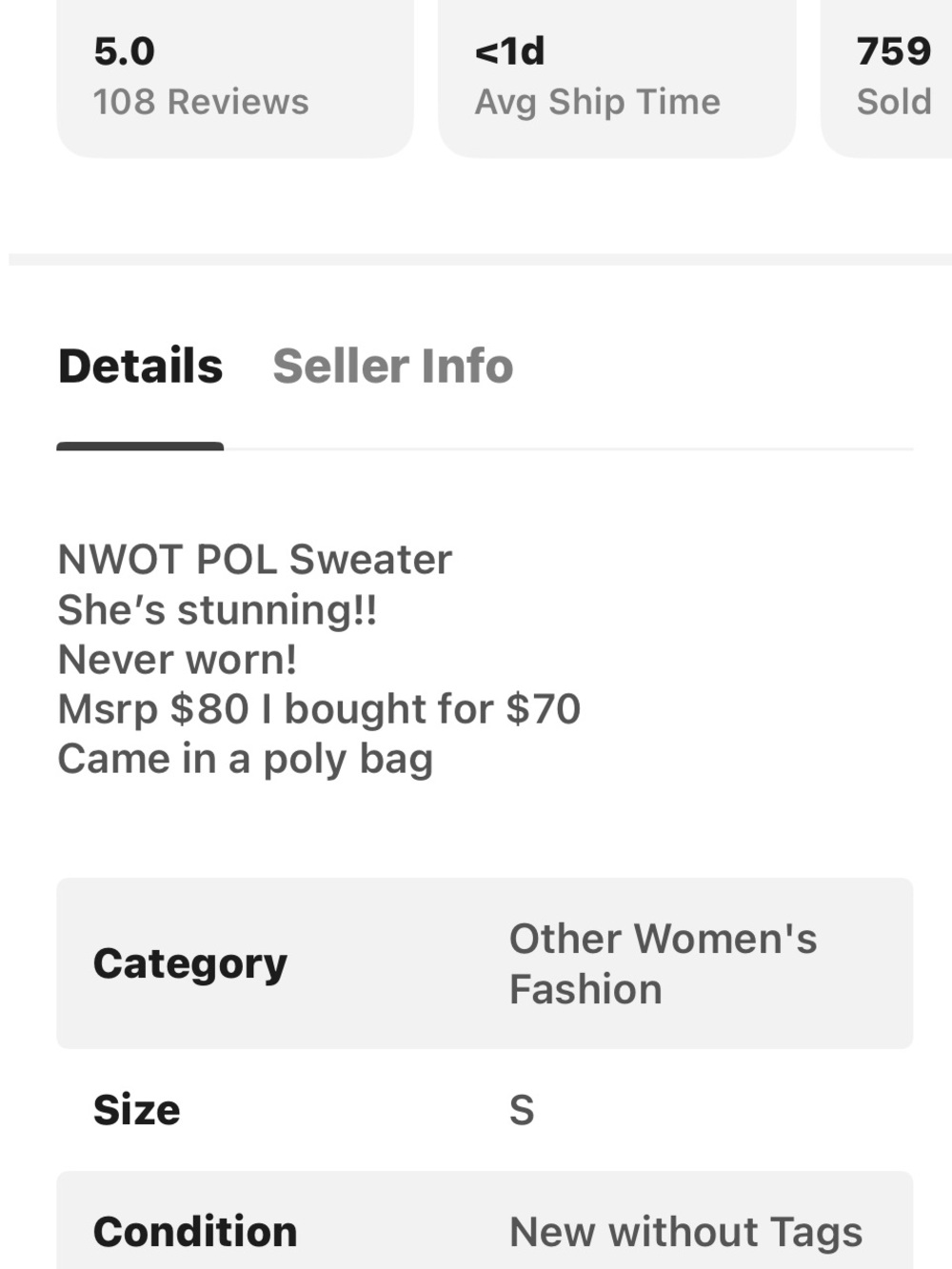 POL Cream Paisley Embroidered Sweater with Multicolor Accents - Picture 7 of 7